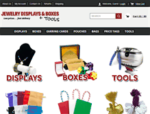 Tablet Screenshot of jewelrydisplaysandboxes.com